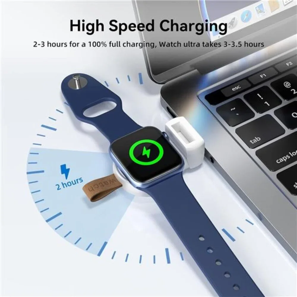 Charger for Apple Watch Portable iWatch USB Wireless Charger, Travel Cordless